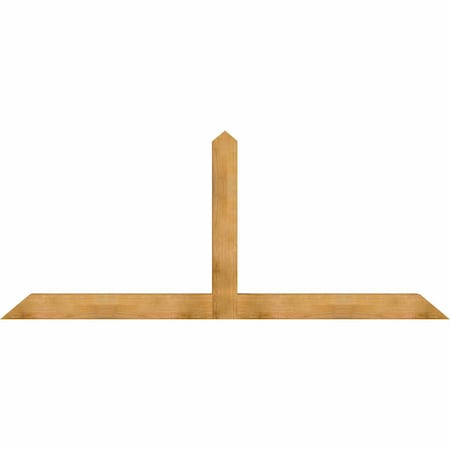 Ekena Millwork Portland Rough Sawn Timber Gable Bracket, Western Red Cedar, 108"W x 45"H x 6"D x 6"F, 10/12 Pitch GBW108X45X0606POR00RWR